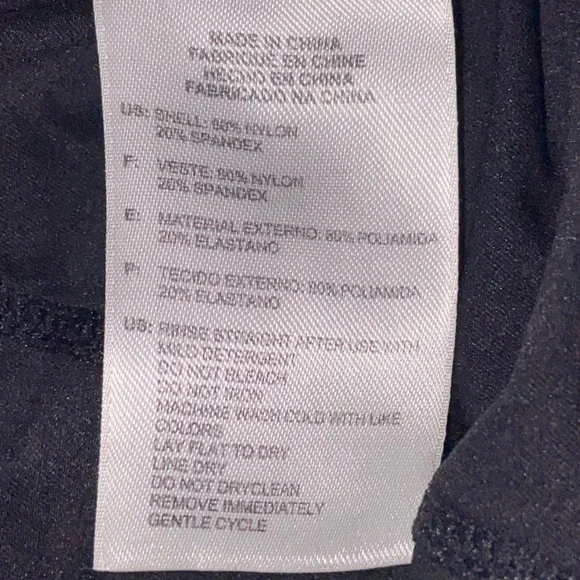 Adidas by Stella McCartney Black Ruched One Piece Swimsuit - Picture 4 of 4